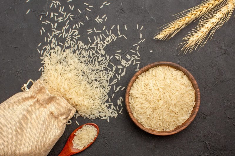 Sona masoori rice grains